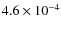 $4.6\times10^{-4}$