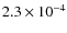 $2.3\times10^{-4}$