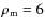 $\rho _{\rm m} = 6$