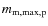 $m_{\rm m, max, p}$
