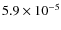 $5.9\times10^{-5}$