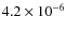 $4.2\times10^{-6}$