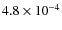 $4.8\times10^{-4}$