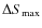 $\Delta S_{\rm max}$