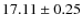 $17.11 \pm 0.25$
