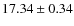 $17.34 \pm 0.34$