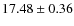 $17.48 \pm 0.36$
