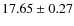$17.65 \pm 0.27$