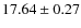 $17.64 \pm 0.27$