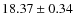 $18.37 \pm 0.34$