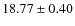 $18.77 \pm 0.40$