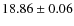 $18.86 \pm 0.06$