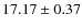 $17.17 \pm 0.37$