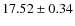 $17.52 \pm 0.34$