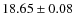 $18.65 \pm 0.08$