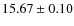 $15.67 \pm 0.10$