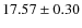 $17.57 \pm 0.30$