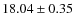 $18.04 \pm 0.35$