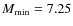 $M_{\rm min}=7.25$