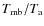 $T_{\rm mb}/T_{\rm a}$