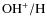 $\rm OH^+/H$