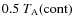 $0.5~T_{\rm A}({\rm cont})$