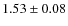 $1.53\pm0.08$