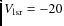 $V_{\rm lsr} = -20$