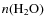 $n({\rm H_2O})$