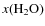$x({\rm H_2O})$