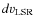 $d \varv_{\rm LSR}$
