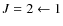 $J = 2\leftarrow1$