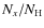 $N_x/N_{\rm H}$