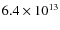 $6.4\times10^{13}$