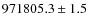 $971805.3\pm1.5$