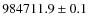 $984711.9\pm0.1$