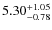 $\rm 5.30^{+1.05}_{-0.78}$