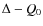 $\Delta -Q_0$