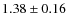 $1.38\pm0.16$