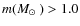 $m(\mbox{$M_\odot$ })>1.0$
