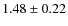 $1.48\pm0.22$