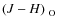 $\mbox{$(J-H)$ }_{\rm O}$