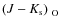 $\mbox{$(J-K_{\rm s})$ }_{\rm O}$