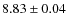 $8.83\pm0.04$
