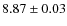 $8.87\pm0.03$