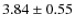 $3.84\pm0.55$