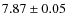 $7.87\pm0.05$
