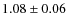 $1.08\pm0.06$