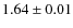 $1.64\pm0.01$