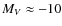 $M_V\approx-10$